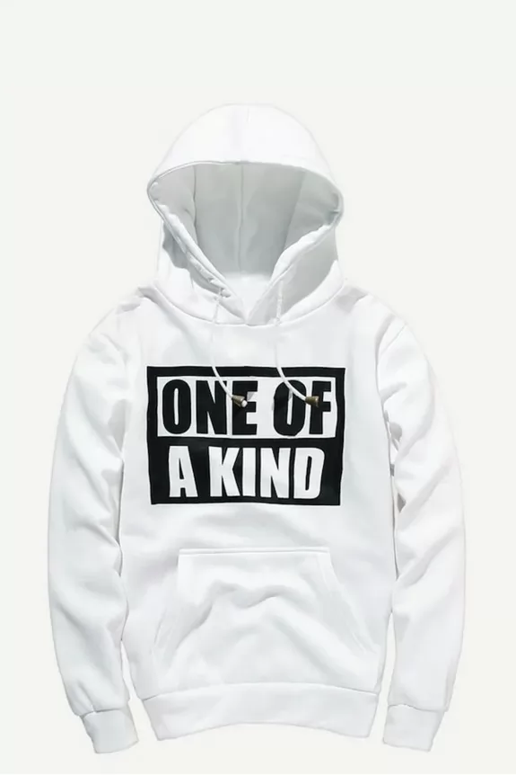 One of a kind white hoodie