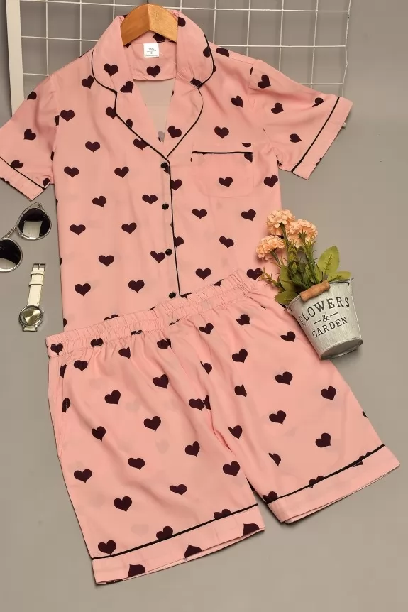I Dream of Pink Hearts Night Suit