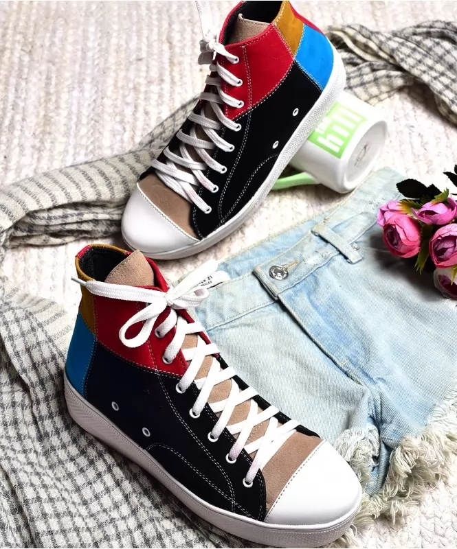 Multicolour colour block sneaker