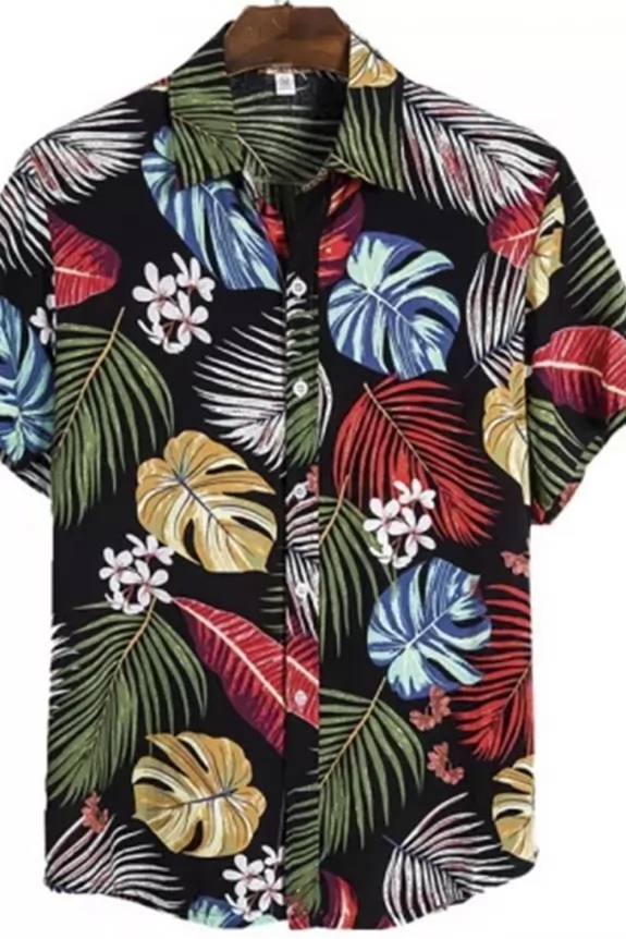Men's Multi Color Tropical Printed Shirt