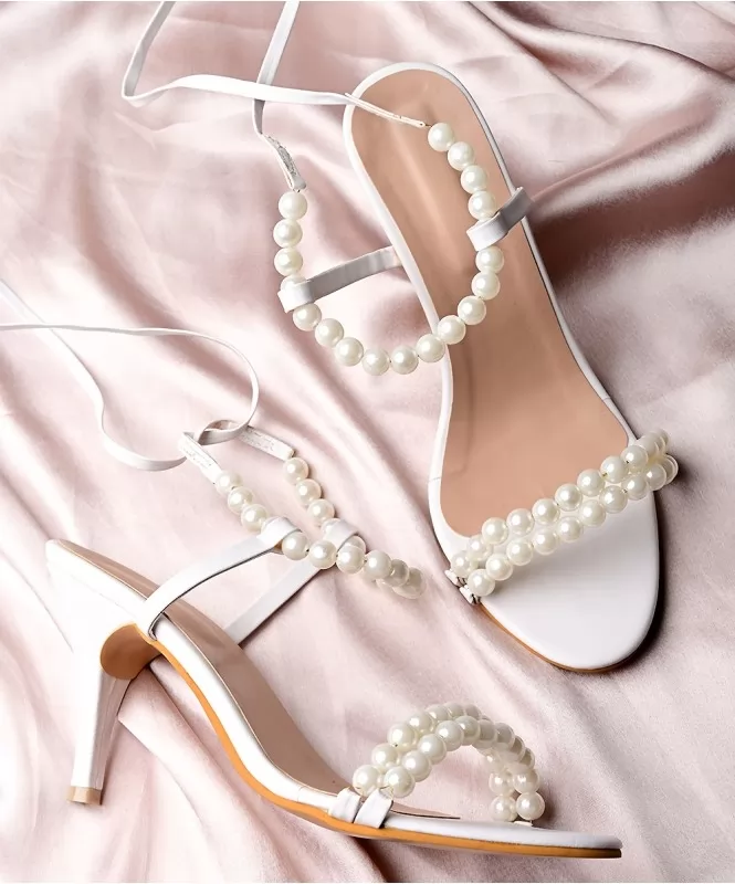 Elegant Pearl Embellished Heel