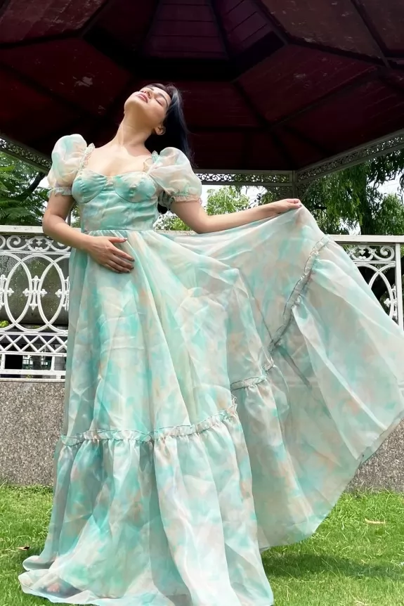 Exxagerted Boutique  Organza Ball Gown 