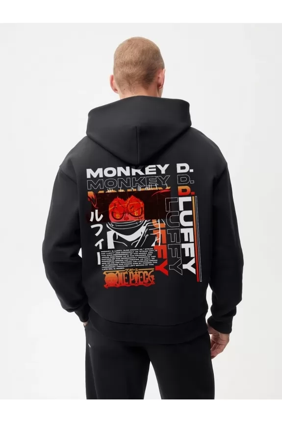 Anime printed hoodie 