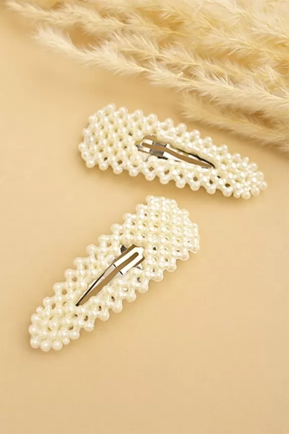 Combo of 2 - Pearl Hair Clips
