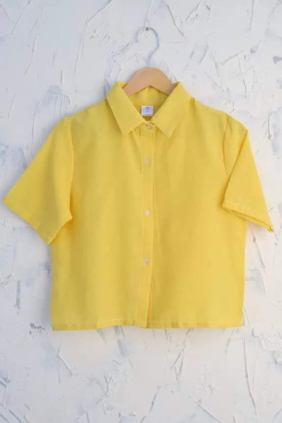 Yellow Crop Shirt