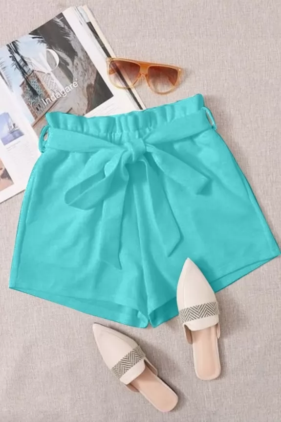 Summer Breeze Mini Shorts With Tie String
