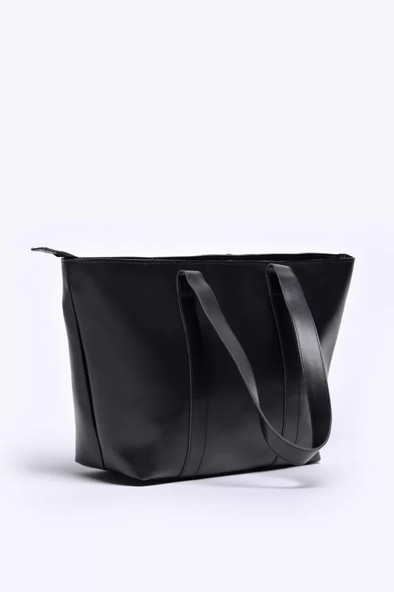 Classy black tote bag 