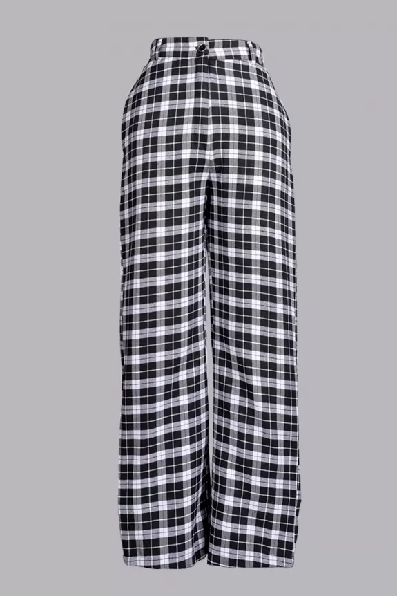 Black Checkered Trouser