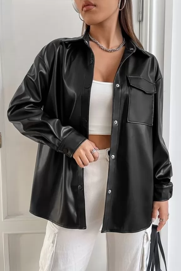 The 2024 Faux Leather Shirt