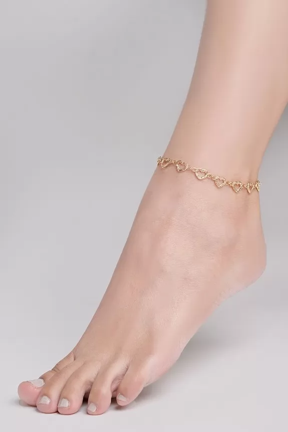 Heart Chain  Anklet 