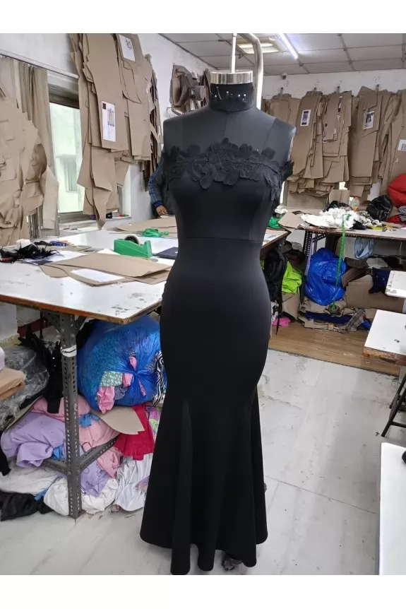 Black Long Tube Dress