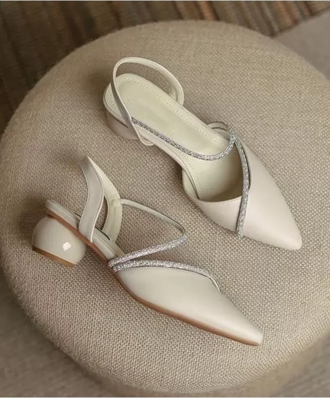 The nude pointed mules
