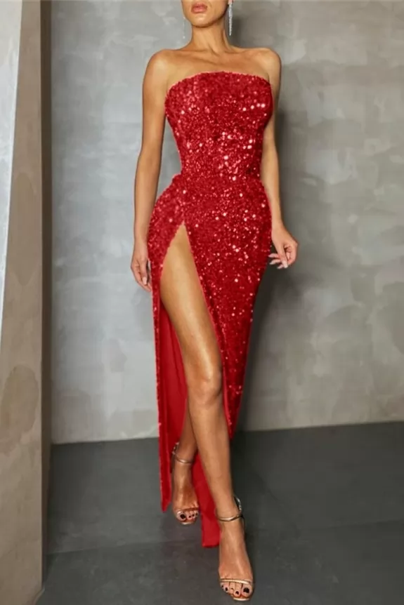 Sequin Tube Party Dress