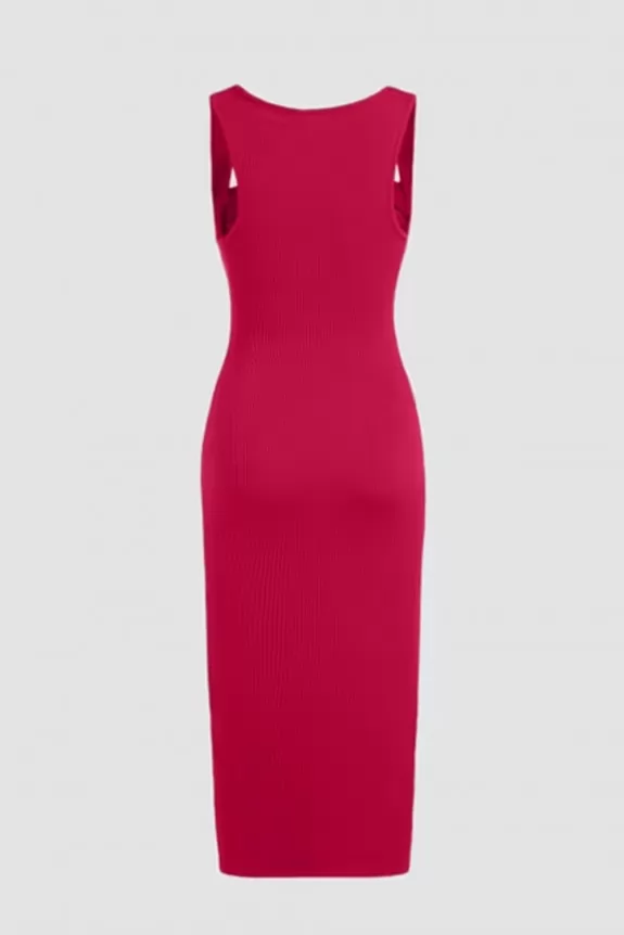 Wide Square Neck Bodycon Dress | Street Style Store | SSS