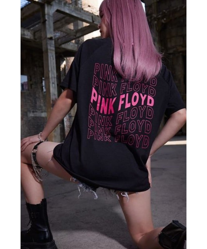 Pink Floyd Punk Rock Letter Graphic Tee