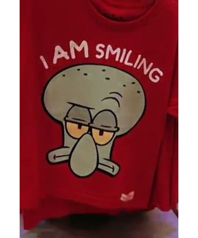 I Am Smiling Squidward Tshirt