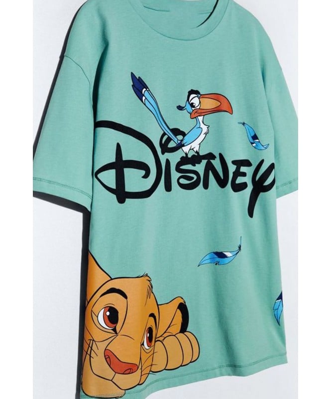 Teal Disney Print T-Shirt