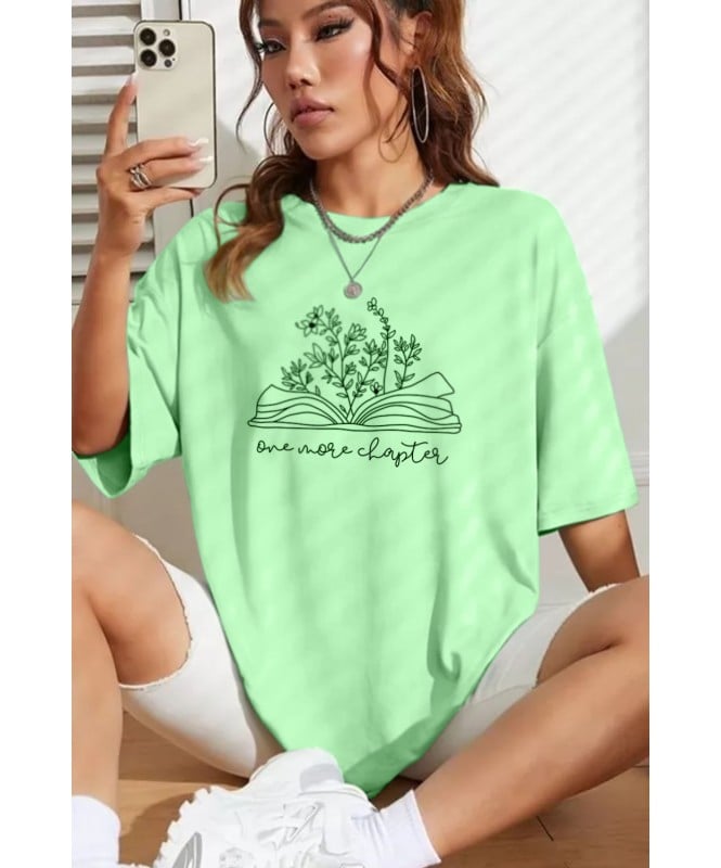 Causual Seaform Green Book Graphic T-Shirt