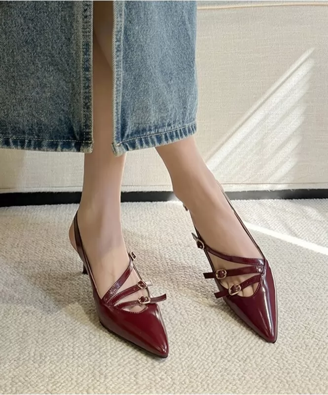 Maroon heels discount
