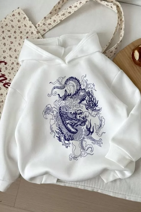 Dragon print sweatshirt shop