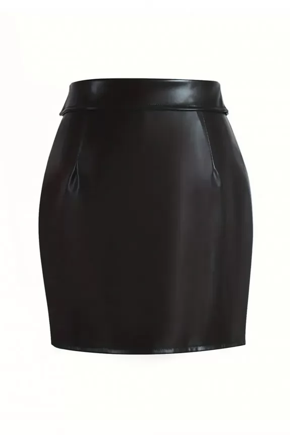 Black zip up skirt deals