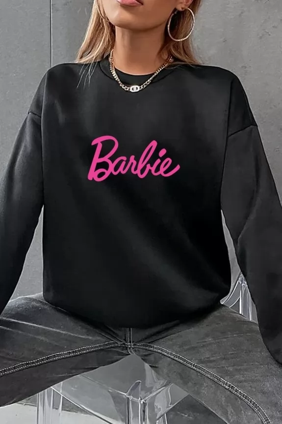 Black barbie sweatshirt new arrivals