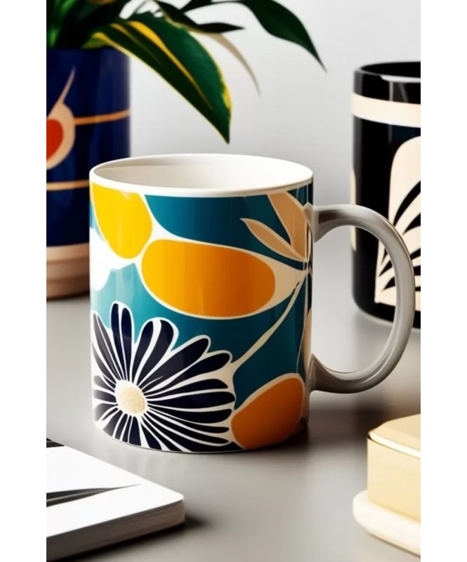 Floral Art Printed Mug