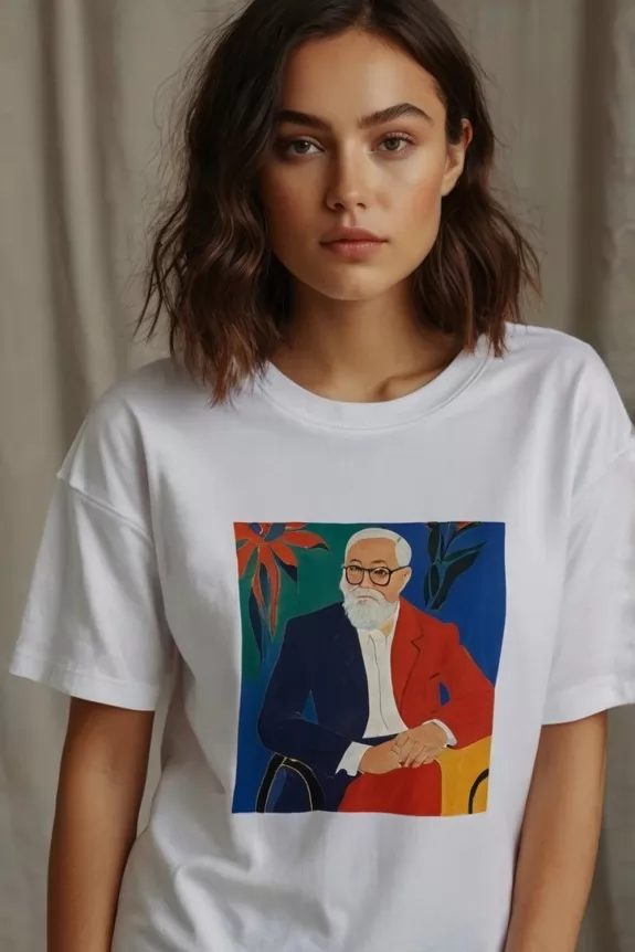 Matisse Inspired Art Frame Printed tee