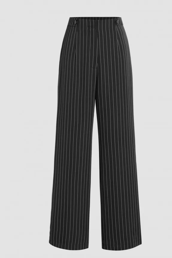 Striped Straight Leg Pants