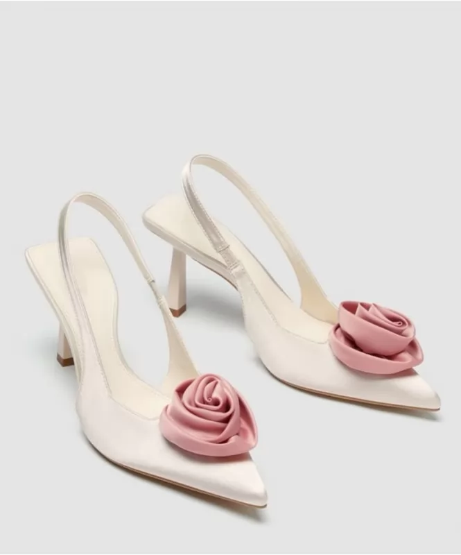 Rosebud Slingback Pumps