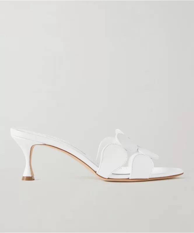 The Geometric White Heels 
