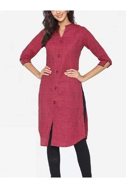  Printed Straight Kurti