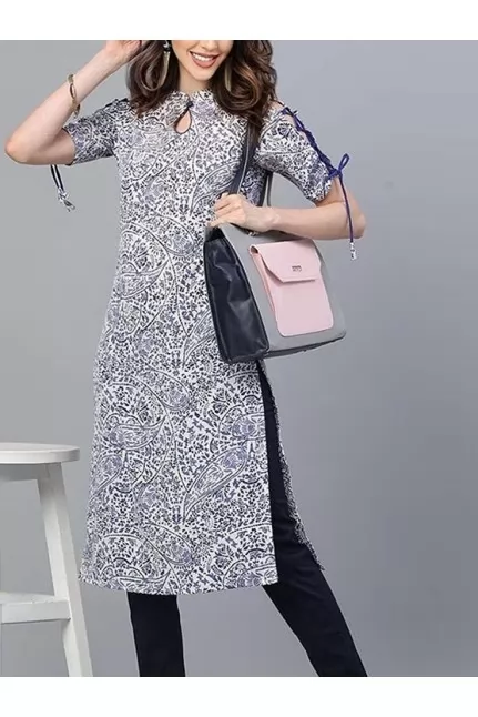 Floral Print Straight kurti