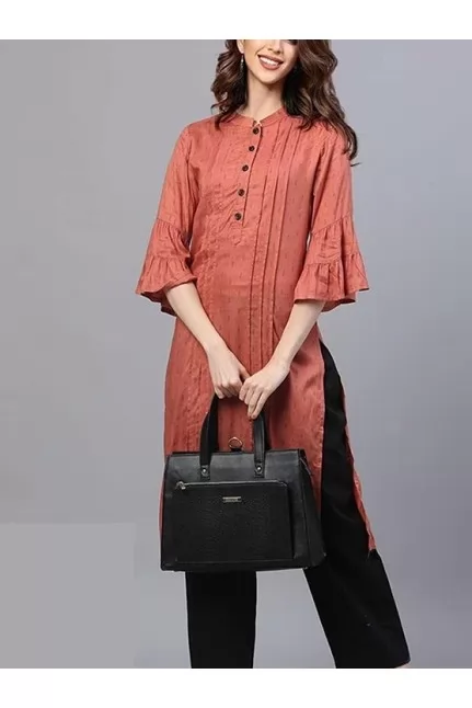 Solid Straight Kurti