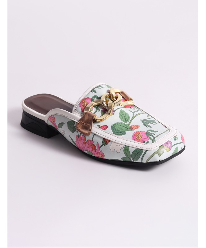 Botanical Floral Printed Loafers