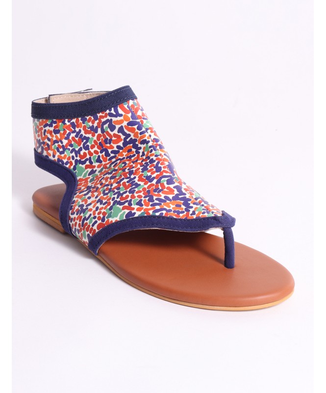 Matisse Inspired Color Burst Ankle Flats