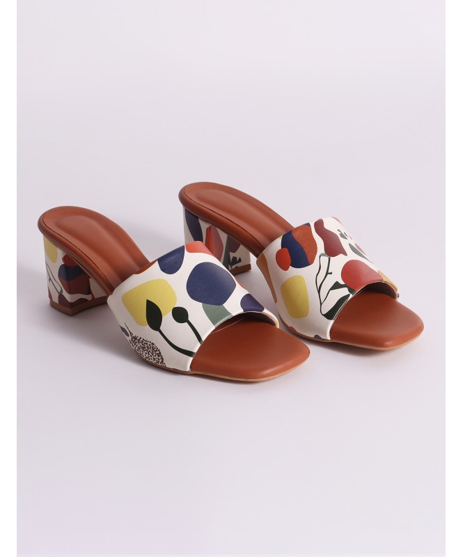 Matisse Inspired Art Printed Block Heel