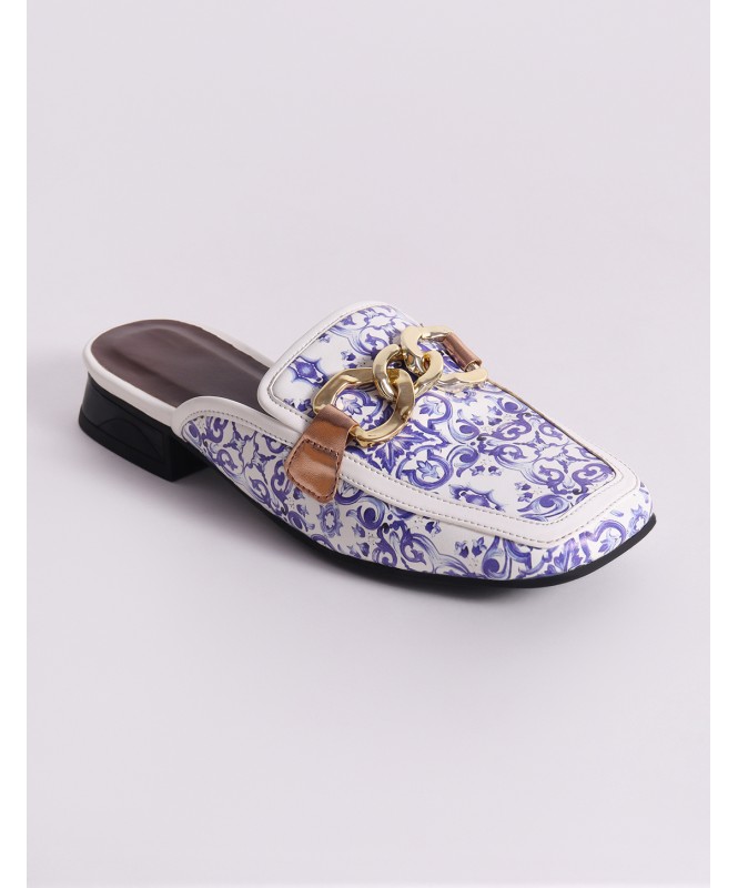 Ceramic Pattern Printed Loafers
