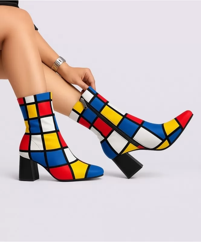Pop Grid Boots